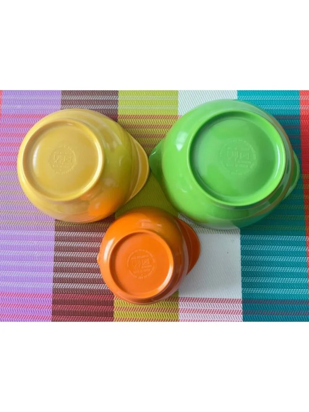 Mini Melamine Mixing Bowls Cup Sizes Set 3